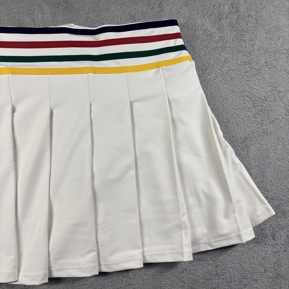 Aqua Athletic x Venus Williams Women's Pleated Tennis Skort White‎ Sz XS NWT